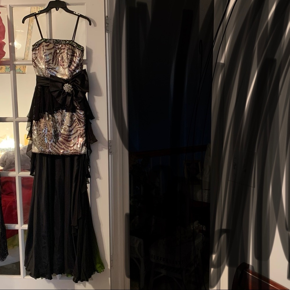 Camouflage high low dress